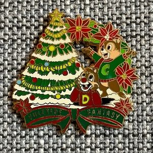 Chip 'n' Dale Yuletide Fantasy Tour Pin 2007 Exclusive LE1500 Disney World